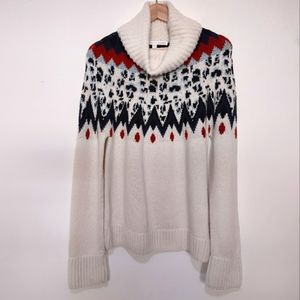 Veronica Beard Sun Valley Fair Isle Turtleneck Sweater